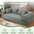 thumbnail image 5 of 83" Modern Corduroy Loveseat Sofa,2-Seater Cloud Couch with Memory Foam and Spring Seat With Four Pillows,Deep Seat Sofa with Wide Armrests,No Assembly Couch in a Box for Bedroom,Living Room, 5 of 14