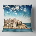 thumbnail image 2 of Designart Sydney Bondi Beach Panorama - Landscape Printed Throw Pillow - 18x18, 2 of 5