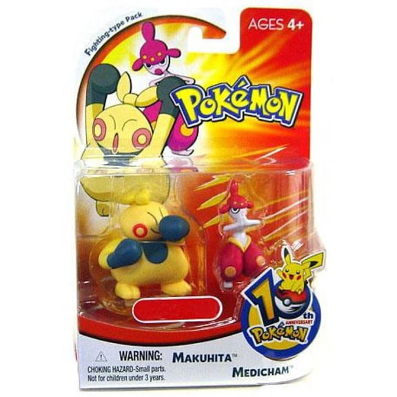 Pokemon 10th Anniversary Fighting Type Pack Mini Figure 2-Pack