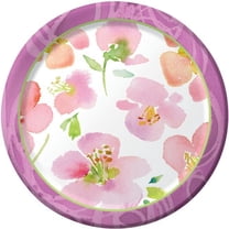 Kathy Davis Warm Flora 10.25-inch Paper Plates 8 Per Pack