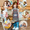 thumbnail image 6 of Colorful Geometric Triangle Chevron Pattern Kids Aprons for Girls and Boys,Adjustable Neck Strap Toddler Aprons for Kids Cooking Baking, 6 of 6