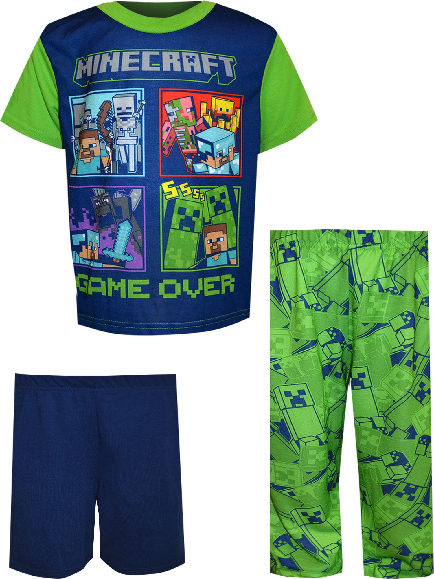 Minecraft Minecraft Boys' Minecraft Bad Guys Game Over 3 Piece