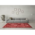 thumbnail image 3 of Ahgly Company Indoor Round Oriental Red Modern Area Rugs, 4' Round, 3 of 4