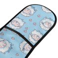 thumbnail image 2 of Dailycode Double Sided Oven Mitt with Loop Heat Resistant Kitchen Long Potholders 7" x 35" Cute Sheep and Heart, 2 of 6