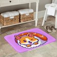thumbnail image 5 of Kdxio Corgi In Sushi Roll,16" x 24", Non-Slip Front Door Mats,Outdoor Welcome Mat Washable, 5 of 9