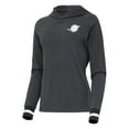 thumbnail image 2 of Women's Antigua Heather Charcoal Miami Dolphins Trek Raglan Pullover Hoodie, 2 of 3