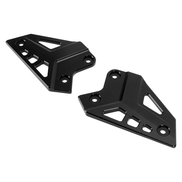 VOBOR, Protector de clavija de pie para motocicleta, placa trasera, protector de talón, repuesto de aleación de aluminio para Z900 2017‑2021, cubierta protectora de talón de clavija de pie(Negro)