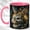 Pink, variant on Moon Rabbit Coffee Mug, Celestial Animal Mug, Ceramic 11 oz