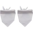 thumbnail image 1 of LAICAIW White Dog Bandana Reversible Cotton Scarf for Small Medium Large Pets 2 Pack, 1 of 4