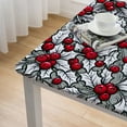 thumbnail image 4 of Christmas Tablecloth, Fruit Pattern Seasonal of Peace Theme Print, Dining Room Kitchen Rectangular Table Cover, 4 of 7
