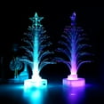 thumbnail image 6 of Sunsunrise 3pcs LED Christmas fiber optic tree colorful color changing fiber optic tree luminous fiber optic Christmas tree Christmas gift, 6 of 8