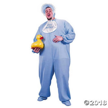 PJ Jammies Blue Jumpsuit Funny Comical Theme Halloween Plus Size Costume,