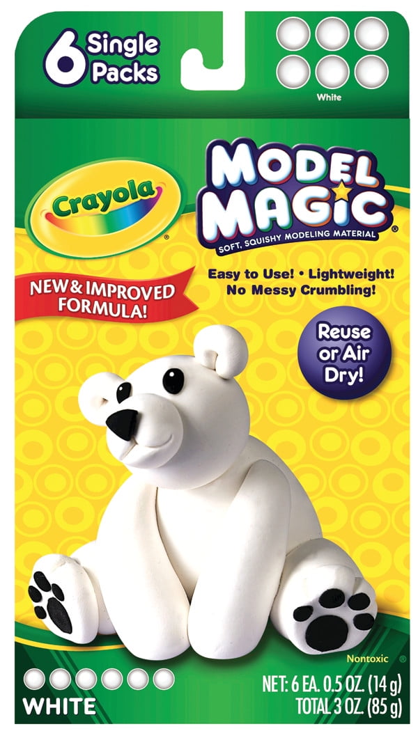 2x Crayola Model Magic 1oz White 28g