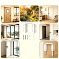thumbnail image 4 of U-Shaped Sliding Door Loop Lock 1Pc, U Bolt Lock Anti-Theft Loop Bolt 90/180 Degree Multi-Angle Design, Rustproof Security Latch with Screws Stainless Steel Latch for Door, White, Topboutique, 4 of 5