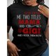 thumbnail image 1 of Vibrant Mama & Gigi Graphic Tee - Crew Neck, Short Sleeve, Regular Length, Alphabet Pattern, Versatile for All Seasons, Perfect for Casual Daily Wear, 1 of 5