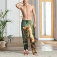 thumbnail image 6 of Fotbe Cute Kitten Water Lilies Men's Pajama Pants,Sleepwear Pants,Pj Bottoms Drawstring And Pockets-Small, 6 of 7