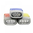 thumbnail image 7 of 5 Pack Transparent Hand Crank Flashlight 3 Led Dynamo Handpress Powerful Emergency Light Safety Tool No Batteried Required for Camping, Hiking, Autumn and Survival (Random-color) By PULMCheerger, 7 of 7