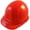 Hi Viz Orange, variant on ERB-Omega II Cap Style Hard Hats With Ratchet Suspensions Hi Viz Orange