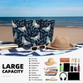 thumbnail image 3 of Yiaed Glowing Butterfly Print Large Capacity Beach Travel Bag - Waterproof Zipper Vacation Tote for Sandproof Storage, and Camping, 3 of 5