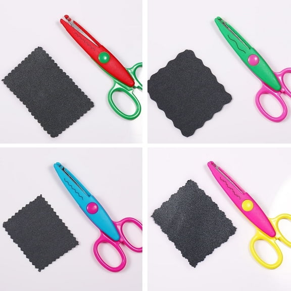 GIXUSIL Training Scissors, 4Pcs Safety Scissors Training Scissors Safety Scissors Art Craft Scissors,Assorted Color