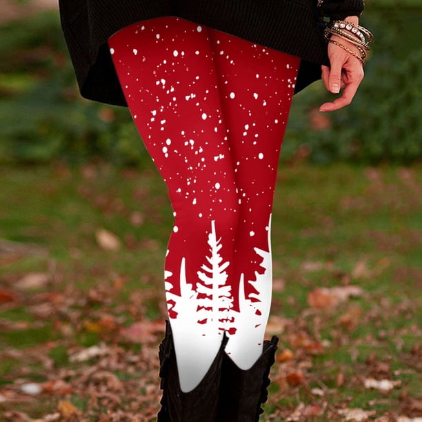 MKLEKYY Leggings largos de yoga con estampados cómodos e informales para mujer 3195