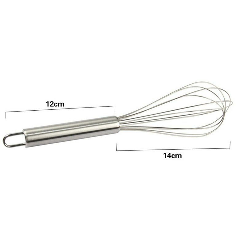 ForTomorrow Stainless Steel Whisk Set - 8+10+12 Thin Handle Wisk Balloon  Wire Whisks Kitchen Tool for Cooking, Baking, Mixing Blending, Whisking