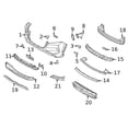 thumbnail image 2 of New Genuine Nissan Cover-Bumper Bracket OE 622A06RA0H, 2 of 10