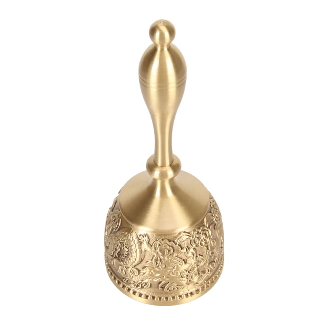 Brass Hand Call Bells Sturdy Handle Loud Ringing Bell for Weddings School Classroom Service Holiday Decoration