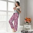 thumbnail image 5 of Gaeub Sweet Heart Soft Pajama Pants for Women,&nbsp;Wide Leg Comfy Casual Lounge Yoga Capri Pants Wide Leg-, 5 of 6