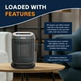 thumbnail image 2 of DeLonghi Compact Digital Ceramic Heater with Remote, 2 of 5