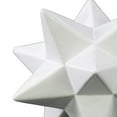 thumbnail image 2 of Saltoro Sherpi Ceramic 12 Point Stellated Icosahedron Sculpture, Large, Set of 2, White, 2 of 5