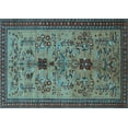 thumbnail image 1 of Ahgly Company Indoor Rectangle Oriental Light Blue Industrial Area Rugs, 7' x 9', 1 of 4
