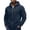 Navy, variant on Fnooota Mens Zip up Hoodies, Long Sleeve Casual Fleece-lined Lightweight Fall Outerwear with Pockets Gray Size S-3XL