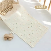 Cotton Muslin Baby Face Towel Long Burp Cloth for Newborn Kindergarten Hand Towels Infant Drooling Bibs Washcloth Baby Items colorful dots