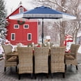 thumbnail image 3 of Autlaycil 7.5 ft Patio Umbrella with Fringe for Beach, Pool, and Yard - Navy Blue, 3 of 9