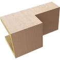 thumbnail image 6 of 6"W x 12"D x 6"H Wide Chapel Hill Rough Cedar Woodgrain TimberThane Corbel, Primed Tan, 6 of 6