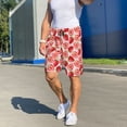 thumbnail image 7 of Kdxio Cute Strawberry Print Mens Sleep Shorts Bottoms Soft Comfy Pajama Wear Pants with Drawstring Pockets, 7 of 7