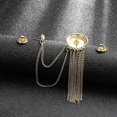 thumbnail image 5 of BRILLAR Elegante broche con flecos dorados para el cuello de la camisa del traje de los hombres - Joyería de moda de lujo, 5 of 5