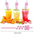 thumbnail image 3 of Pink Bowknot Spiral Straws, Cartoon Reusable Plastic Straws for Parties, Birthdays & Summer Drinks, Cute Decorative Drink Accessories for Celebrations, 3 of 9