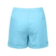 thumbnail image 6 of Womens Shorts Casual Summer Beach Drawstrings Shorts With Pockets Loose Cute Vacation Trendy Clothes, 6 of 7