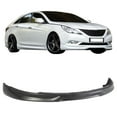 thumbnail image 2 of Ikon Motorsports Front Bumper Lip Compatible with 2011-2014 Hyundai Sonata IX Style Unpainted PU Front Air Dam Chin Lip Spoiler Splitter, 2 of 7