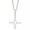 Silver, variant on Mens Unisex Inverted Upside Down Cross Pendant Necklace Pagan Wiccan Jewelry 24"-Gold