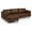 Chocolat, variant on Caldwell Leather Sectional