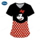 thumbnail image 2 of Pocket Nursing Scrub Uniform Ladies V-neck Care Workers Nurse Working Medical Uniforms Blouse Disney Mickey Mouse Print TopsXXL Gao Jinjia LED, 2 of 2