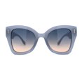thumbnail image 1 of Womens Oversize Butterfly Thick Horn Rim Plastic Sunglasses Blue Peach, 1 of 4