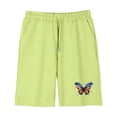 thumbnail image 5 of Kids 4th of July Outfit Kids Boys Girls Green Butterfly American Flag Print 2 Piece T Shirt Shorts Set Patriotic Summer Clothes,Size 11 T, 5 of 9