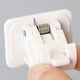 thumbnail image 4 of Barra de tensión ajustable blanca con 2 clips | Instalación sin taladros | Barra de cortina extensible de 40 a 71 cm para ventanas, puertas, armarios y roperos, 4 of 5