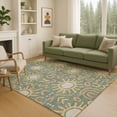 thumbnail image 6 of Addison Rugs Chantille Indoor/Outdoor Transitional Bohemian Basil Machine Washable Rectangle Rug, 5' x 7'6", 6 of 8