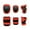 Red, variant on 6 In 1 Kids Cycling Skating Protective Gear Elbow Knee Pads Wrist Guard Straps Set 3-13Y
