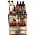 thumbnail image 4 of HLL Acrylic makeup storage box with 7 transparent drawers, multi-level with Drawers and Removable Topper for jewelry and cosmetics(Bronze Glow), 4 of 5